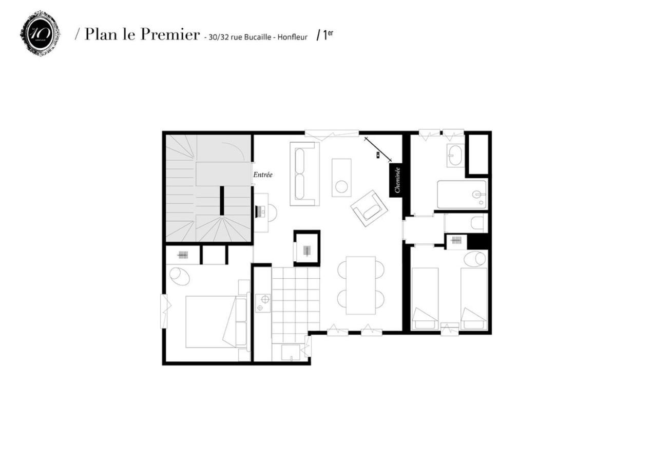 Appartement L' Annexe Du 10Honfleur Extérieur photo